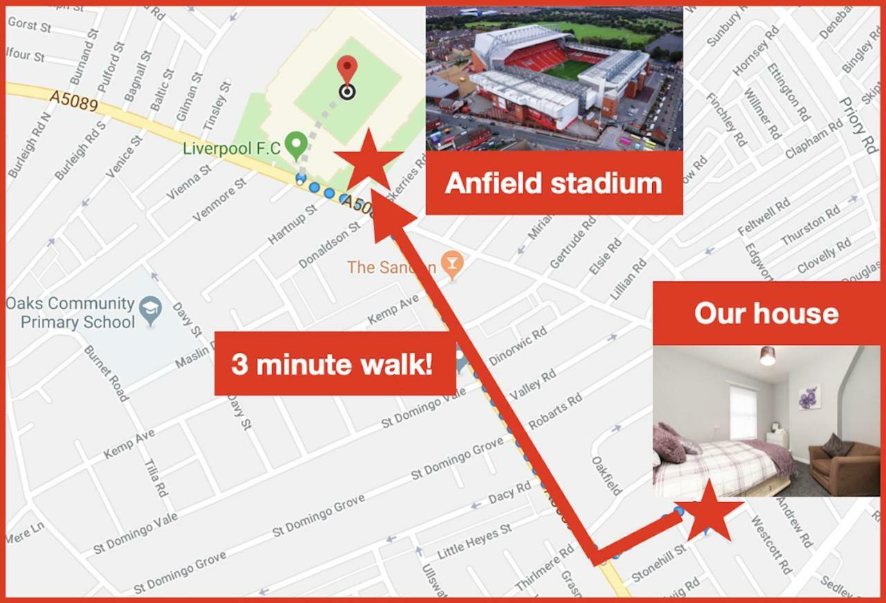 Comfortable Liverpool Townhouse - Free Parking Екстер'єр фото